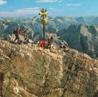 Boven op de Zugspitze